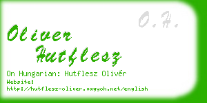 oliver hutflesz business card